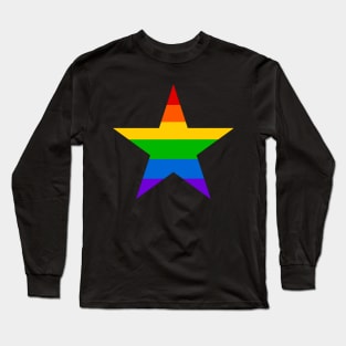 Gay Pride Star Long Sleeve T-Shirt